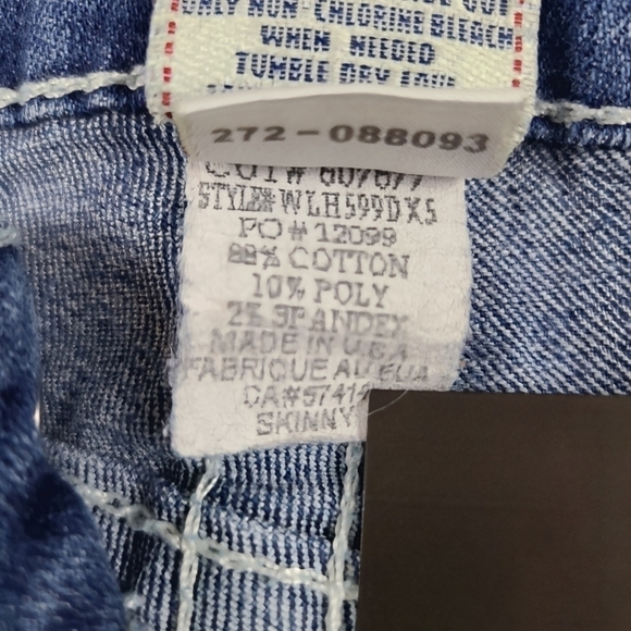 True religion Skinny Jeans Low Rise Flap Pocket Denim Medium Wash, Size 27 - Picture 15 of 16